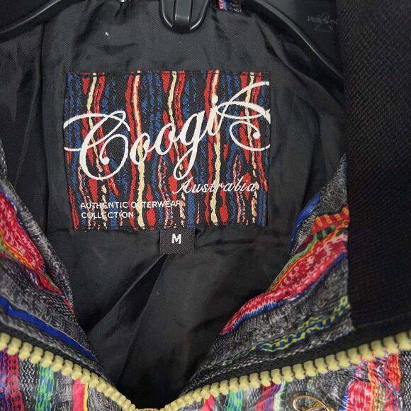 Coogi Jacket Womens Medium Bomber 3D Knit AOP Street Urban 90s Y2K Hip Hop - Picture 8 of 16
